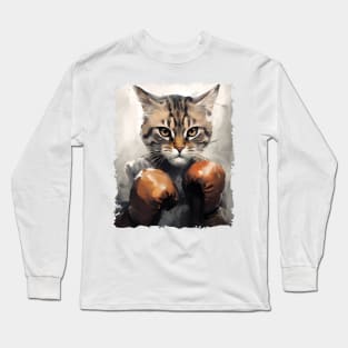 Cat Boxing Long Sleeve T-Shirt